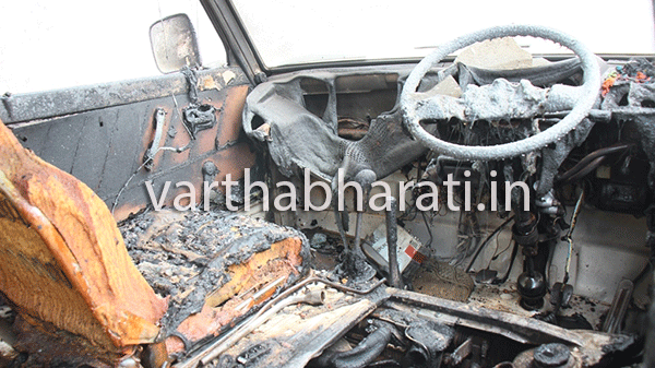 ಮೂಡುಬಿದಿರೆಯಲ್ಲಿ ಚಲಿಸುತ್ತಿದ್ದ ಕಾರು ಬೆಂಕಿಗಾಹುತಿ