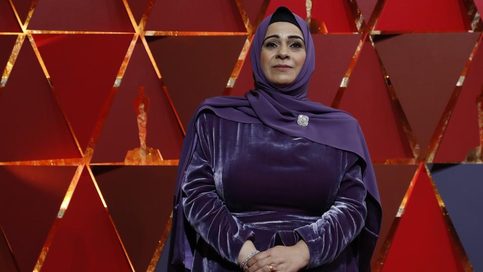 ಆಸ್ಕರ್ ಕೆಂಪು ಹಾಸಿನಲ್ಲಿ ಗಮನ ಸೆಳೆದ ಸಿರಿಯನ್ ನಿರಾಶ್ರಿತೆ