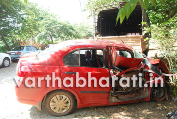 ಲಾರಿ-ಕಾರು ಮುಖಾಮುಖಿ : ಕಾರು ಸವಾರನ ಸಾವು