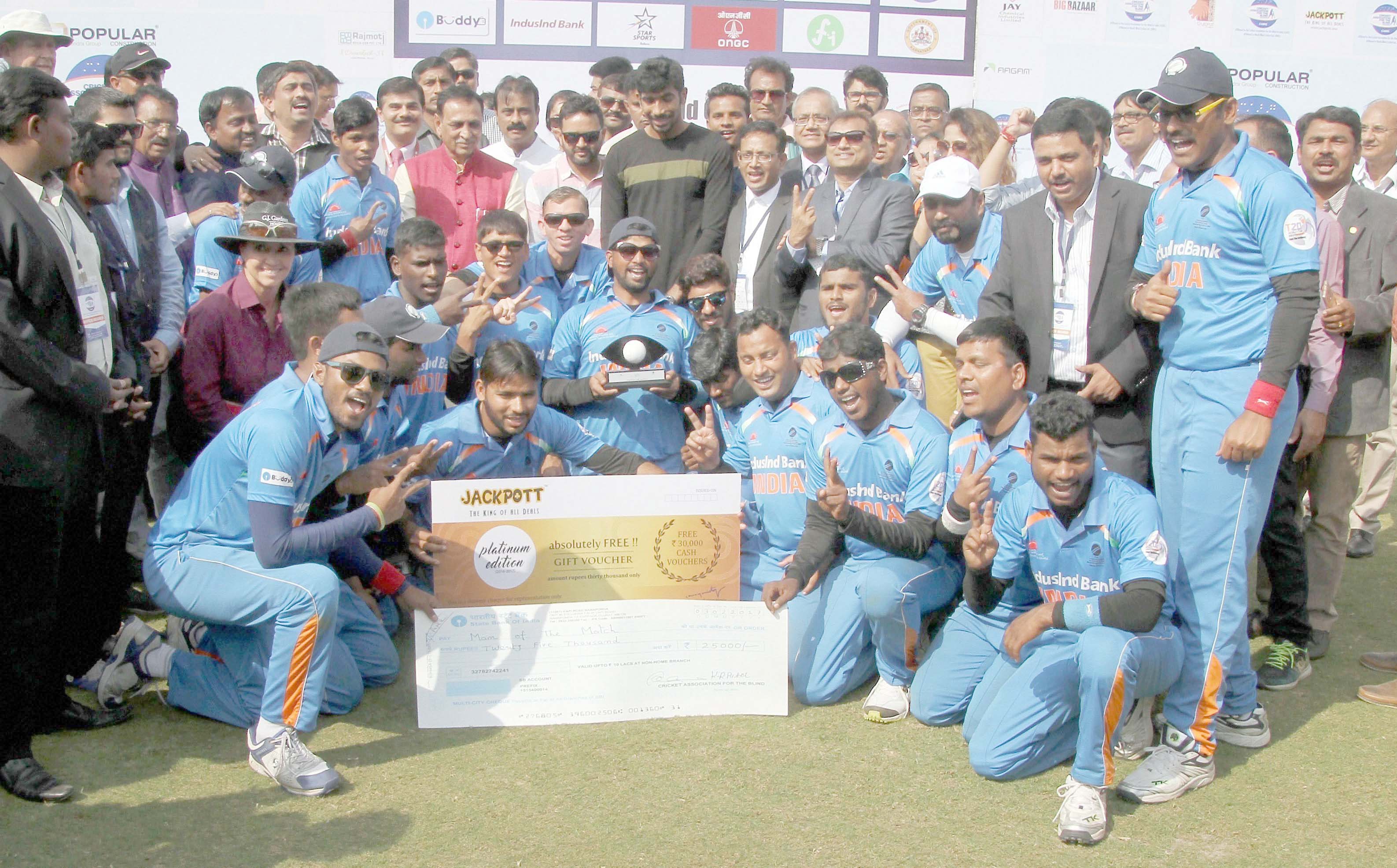 ಅಂಧರ ಟ್ವೆಂಟಿ-20 ವಿಶ್ವಕಪ್: ಭಾರತ ಚಾಂಪಿಯನ್