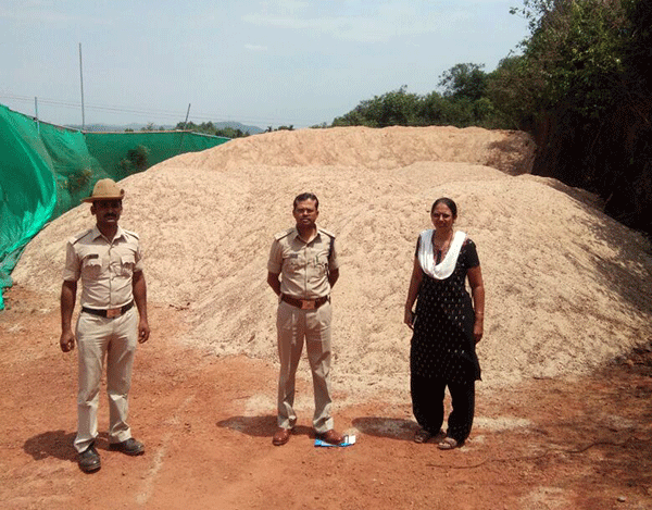 ಕನ್ಯಾನ: 450 ಟನ್ ಅಕ್ರಮ ಮರಳು ದಾಸ್ತಾನು ವಶ