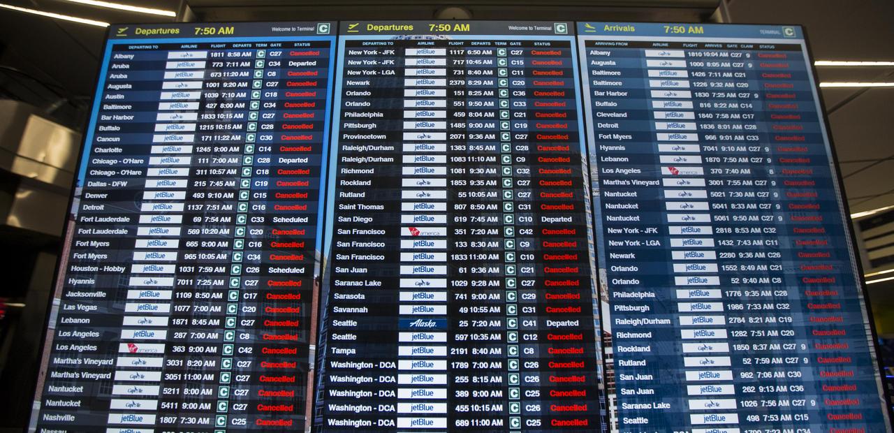 5,800 ವಿಮಾನಗಳ ಹಾರಾಟ ರದ್ದು