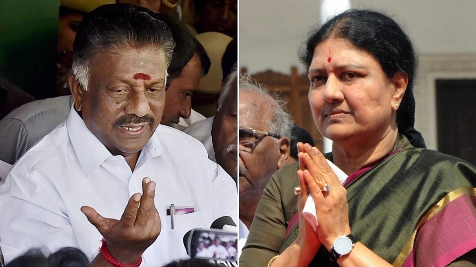 ಪನ್ನೀರ್‌ ಸೆಲ್ವಂಗೆ ‘ವಿದ್ಯುತ್ ಕಂಬ’, ಶಶಿಕಲಾಗೆ ‘ಟೋಪಿ’