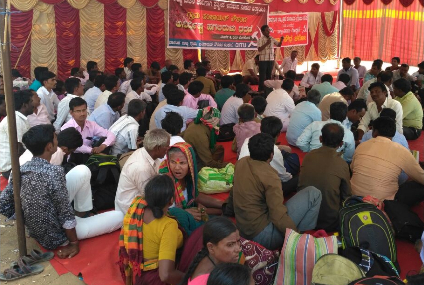 22 ದಿನಕ್ಕೆ ಕಾಲಿಟ್ಟ ಗ್ರಾಪಂ ನೌಕರರ ಪ್ರತಿಭಟನೆ