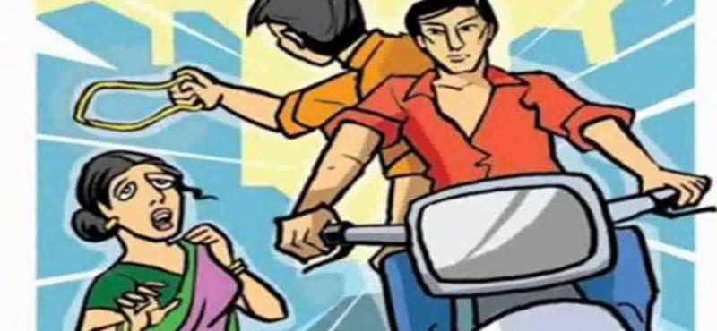 ಬೈಕ್‌ನಲ್ಲಿ ಬಂದು ಸರ ಅಪಹರಿಸಿದ ಕಳ್ಳರು