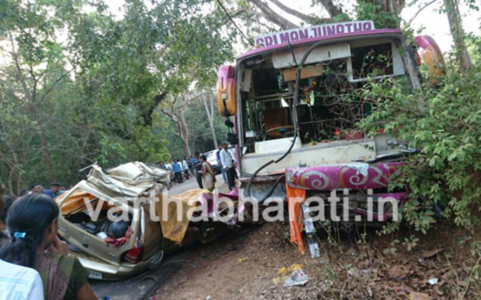 ಸಾಗರ ಸಮೀಪ ಭೀಕರ ರಸ್ತೆ ಅಪಘಾತ: ಐವರು ಮೃತ್ಯು?