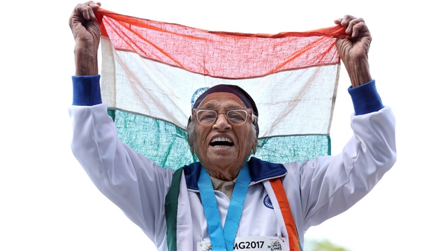 ಭಾರತದ 101ರ ಹರೆಯದ  ಕೌರ್ ಗೆ  100ಮೀ ಓಟದಲ್ಲಿ ಚಿನ್ನ