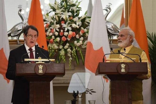 ವಾಣಿಜ್ಯ ನೌಕೋದ್ಯಮ,ವಾಯುಸೇವೆ ಕ್ಷೇತ್ರಗಳಲ್ಲಿ ನಾಲ್ಕು ಒಪ್ಪಂದಗಳಿಗೆ ಭಾರತ-ಸೈಪ್ರಸ್ ಅಂಕಿತ