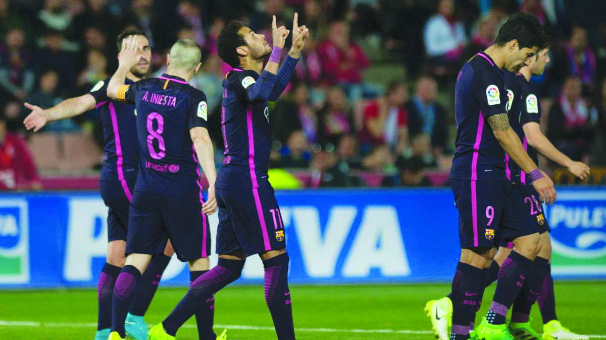 ಕ್ಲಬ್ ಪಂದ್ಯದಲ್ಲಿ 100ನೆ ಗೋಲು ಬಾರಿಸಿದ ನೇಮರ್