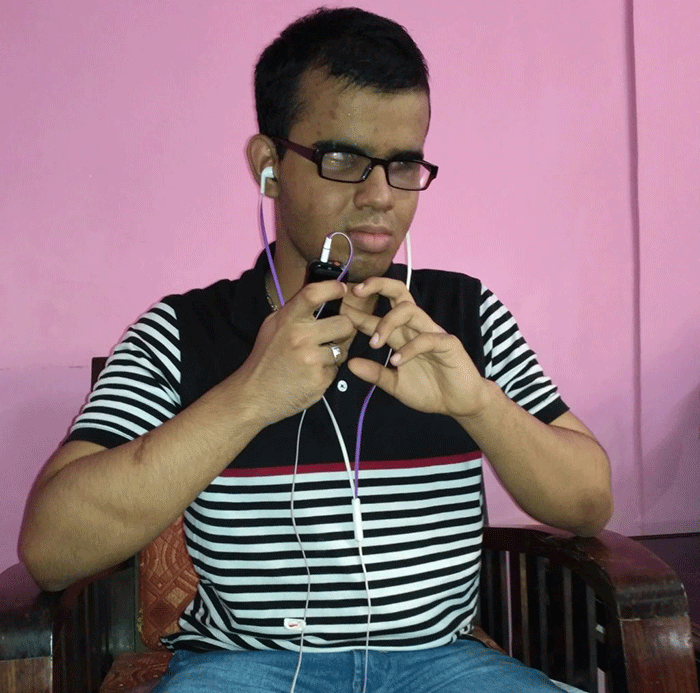 ದ್ವಿತೀಯ ಪಿಯು ಪರೀಕ್ಷೆಯಲ್ಲಿ ​ಅಂಧ ವಿದ್ಯಾರ್ಥಿಯ ಸಾಧನೆ