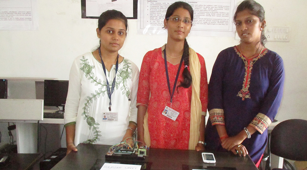 ​ಅಪಾಯದಲ್ಲಿ ಸಿಲುಕಿದ ಸೈನಿಕರ ಪತ್ತೆಗೆ ವಿದ್ಯಾರ್ಥಿನಿಯರಿಂದ ಪ್ರಾಜೆಕ್ಟ್ ಆವಿಷ್ಕಾರ