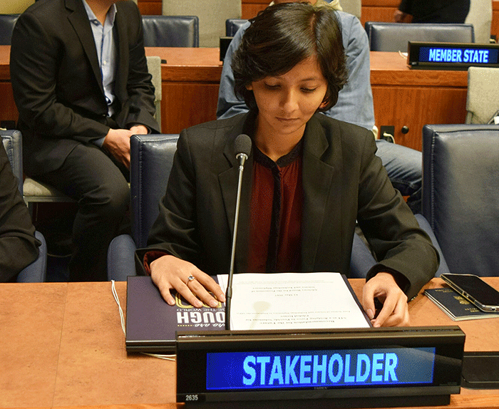 ವಿಶ್ವಸಂಸ್ಥೆಯ ಸಮ್ಮೇಳನದಲ್ಲಿ ಮಣಿಪಾಲದ ವಿದ್ಯಾರ್ಥಿನಿ ಪೂರ್ವಪ್ರಭಾ