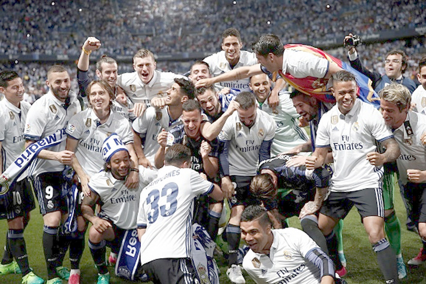 ರಿಯಲ್ ಮ್ಯಾಡ್ರಿಡ್ ಮಡಿಲಿಗೆ 33ನೆ ಲಾ ಲಿಗ ಟ್ರೋಫಿ