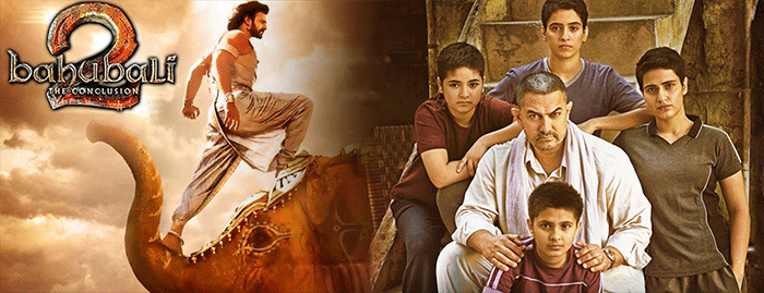 ಬಾಹುಬಲಿ 2-ದಂಗಲ್ ನಡುವೆ ಬಿರುಸಿನ ಸ್ಪರ್ಧೆ