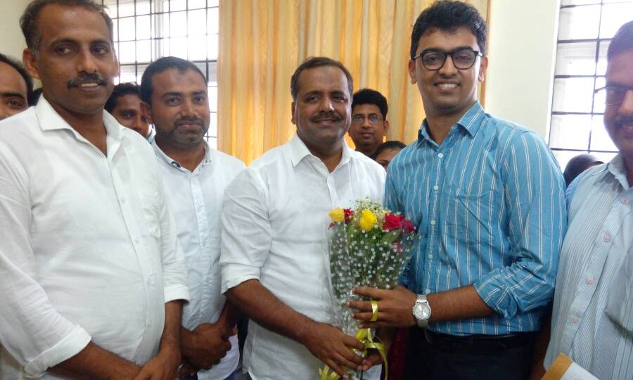 ನವೀನ್ ಭಟ್ ರನ್ನು ಅಭಿನಂದಿಸಿದ ಸಚಿವ ಯು.ಟಿ.ಖಾದರ್