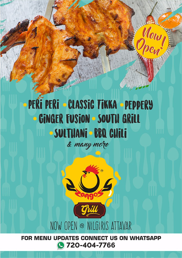 ಅತ್ತಾವರದಲ್ಲಿ ‘ಝಾಂಗೋಸ್ ಗ್ರಿಲ್ಸ್’ ಆರಂಭ