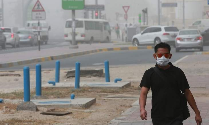ಯುಎಇಯಲ್ಲಿ ಧೂಳು ಬಿರುಗಾಳಿ
