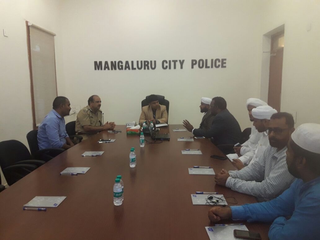 ಸುನ್ನಿ ನಾಯಕರಿಂದ ಮಂಗಳೂರು ಕಮಿಷನರ್ ಭೇಟಿ