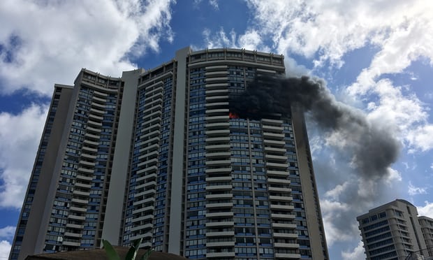 ಹೊನೊಲುಲು: ಗಗನಚುಂಬಿಗೆ ಬೆಂಕಿ; 3 ಸಾವು