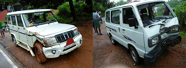 ರಸ್ತೆ ಅಪಘಾತ: ತಹಶೀಲ್ದಾರ್ ರಿಗೆ ಗಾಯ