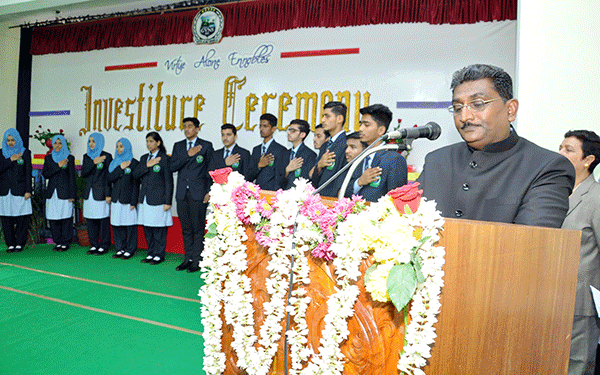 Green Valley National School and PU College: Investiture ceremony -2017