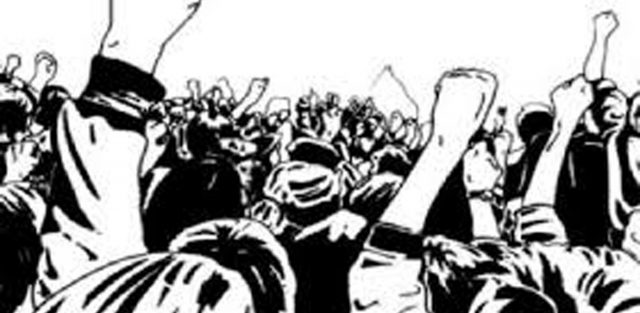 ಗ್ರಾಮ ಪಂಚಾಯಿತಿ ಗುತ್ತಿಗೆ ನೌಕರರ ಖಾಯಂಗೆ ಆಗ್ರಹಿಸಿ ಬೃಹತ್ ರ‍್ಯಾಲಿ