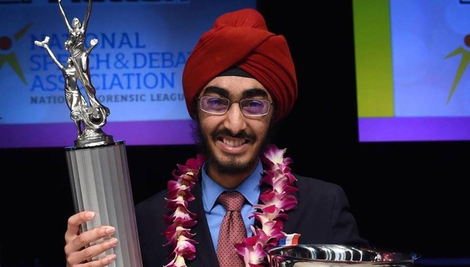 ಅಮೆರಿಕ: ಪ್ರತಿಷ್ಠಿತ ಭಾಷಣ ಸ್ಪರ್ಧೆಯಲ್ಲಿ ಪ್ರಶಸ್ತಿ ಗೆದ್ದ ಸಿಖ್ ವಿದ್ಯಾರ್ಥಿ