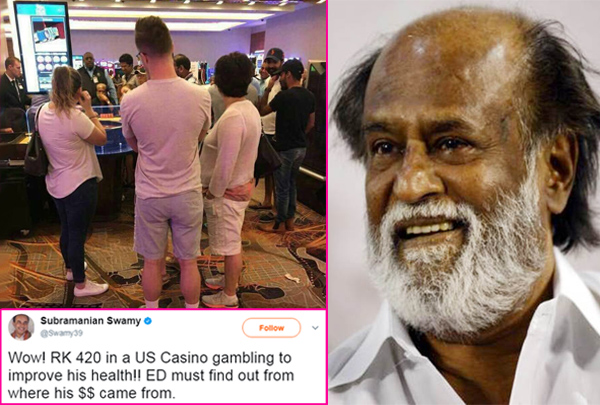 ರಜನಿಕಾಂತ್ 420 ಎಂದ ಸುಬ್ರಹ್ಮಣ್ಯ ಸ್ವಾಮಿ