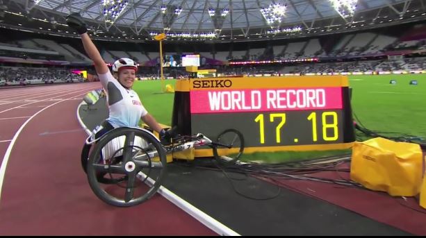 ವಿಶ್ವ ಪ್ಯಾರಾ ಅಥ್ಲೆಟಿಕ್ಸ್ ಚಾಂಪಿಯನ್ ಶಿಪ್-2017ರ ದಾಖಲೆಗಳು
