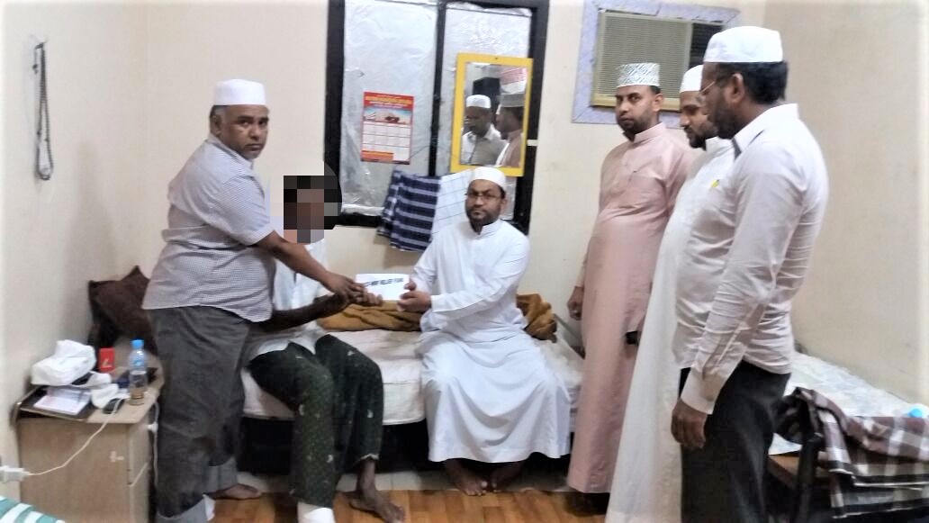 ಕೆಸಿಎಫ್ ಜಿದ್ದಾ ಝೋನ್: ಅಪಘಾತಕ್ಕೀಡಾದ ಸದಸ್ಯನಿಗೆ ಸಹಾಯ ಹಸ್ತ