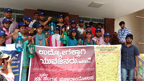 ಉದ್ಯೋಗ ಸೃಷ್ಟಿಸದಿದ್ದರೆ ಸಾಮೂಹಿಕ ಮತ ಬಹಿಷ್ಕಾರದ ಎಚ್ಚರಿಕೆ