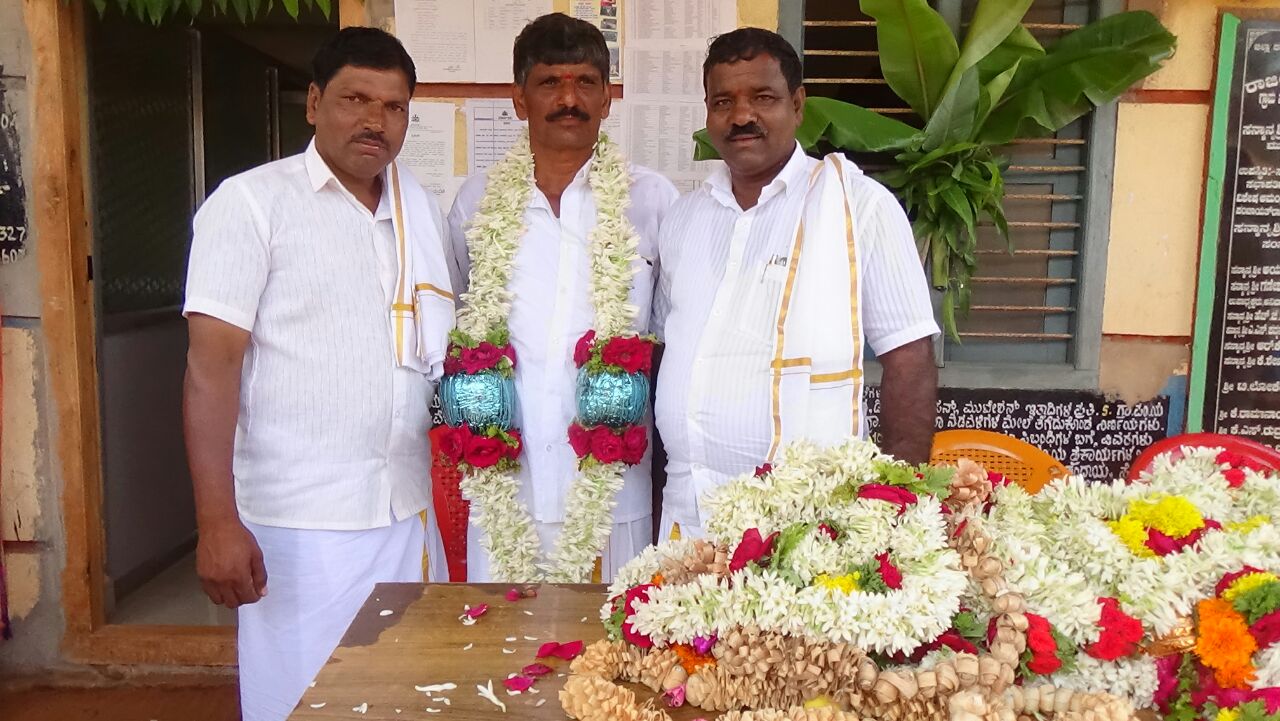 ಕಲ್ಮನೆ ಗ್ರಾ.ಪಂ ನೂತನ ಅಧ್ಯಕ್ಷರಾಗಿ ಮಂಜಪ್ಪ ದ್ಯಾವಿನಕೆರೆ ಅವಿರೋಧ ಆಯ್ಕೆ