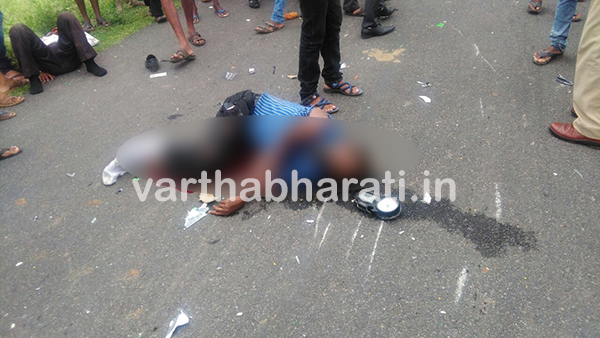 ಬಸ್ ಢಿಕ್ಕಿ : ಬೈಕ್ ಸವಾರ ಮೃತ್ಯು