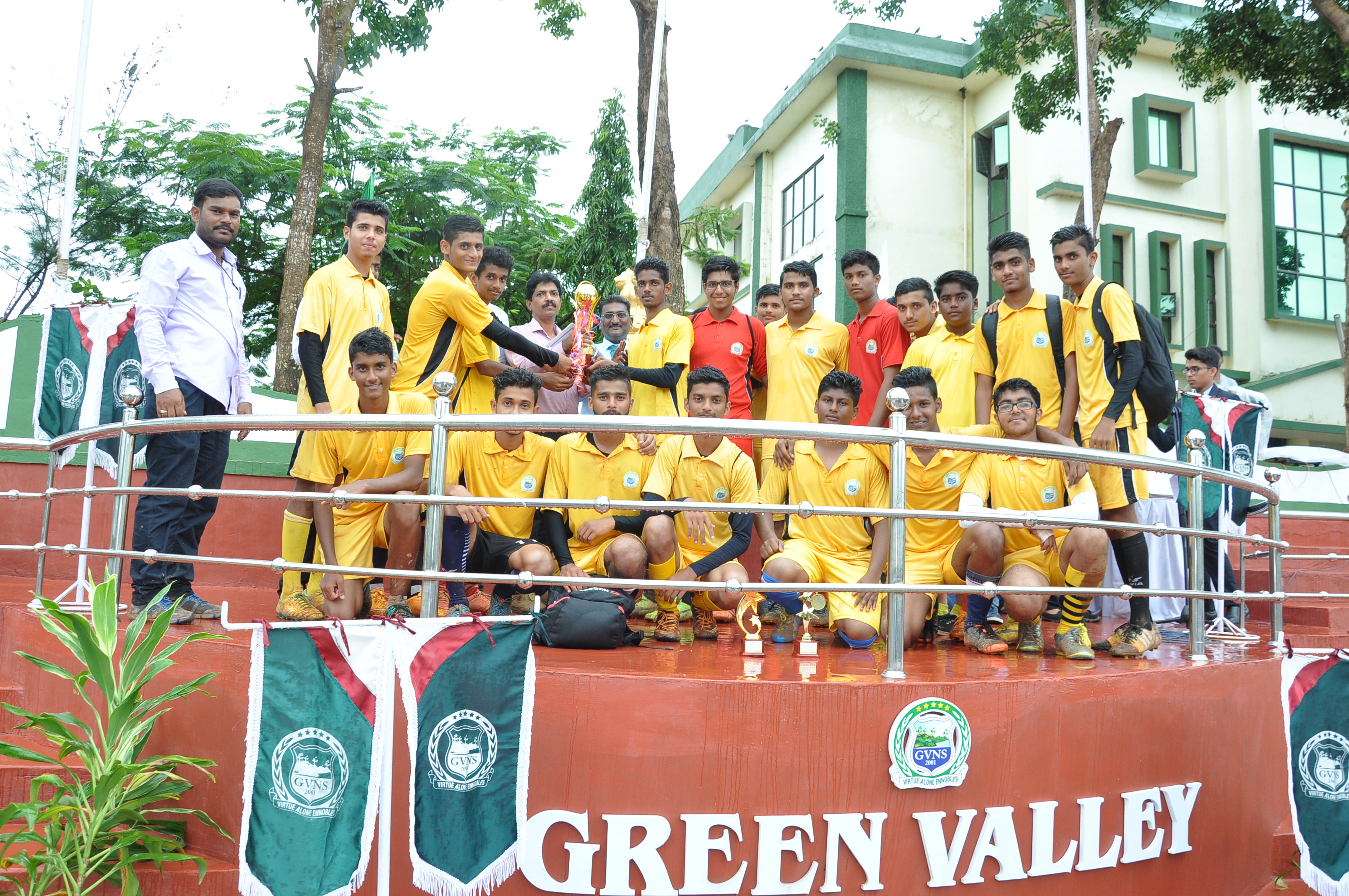 Green Valley Champions at Inter College Football Tournament