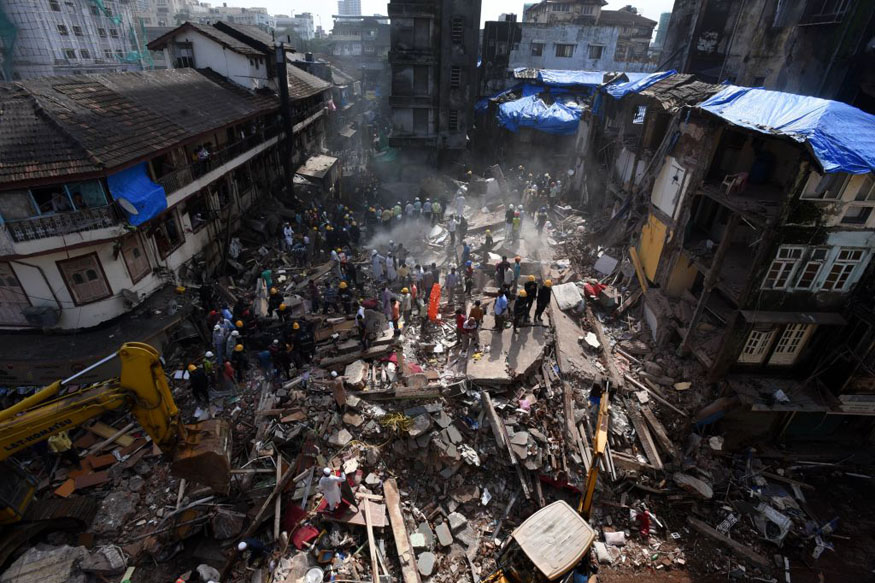 ಮುಂಬೈನಲ್ಲಿ ಬಹುಮಹಡಿ ಕಟ್ಟಡ ಕುಸಿತ: ಮೃತರ ಸಂಖ್ಯೆ 34ಕ್ಕೇರಿಕೆ