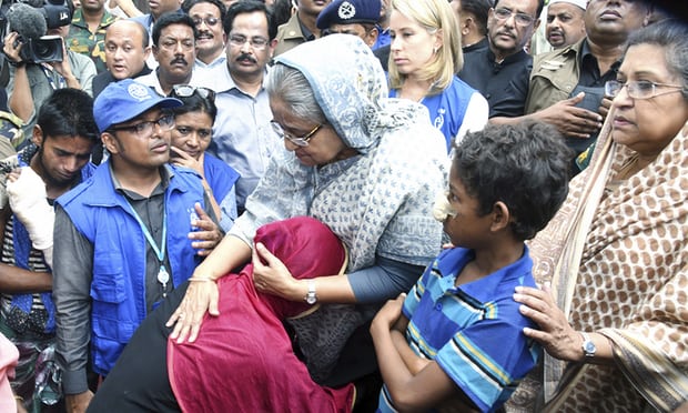 ರೊಹಿಂಗ್ಯಾ ನಿರಾಶ್ರಿತ ಶಿಬಿರಕ್ಕೆ ಬಾಂಗ್ಲಾ ಪ್ರಧಾನಿ ಭೇಟಿ