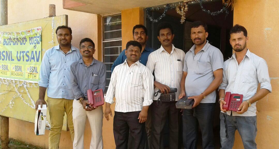 ಬಿಎಸ್‍ಎನ್‍ಎಲ್ ಬ್ರಾಂಡ್‍ಬ್ಯಾಂಡ್ ಸೇವೆ ಸ್ಥಗಿತ : ಗ್ರಾಹಕರಿಂದ ಪ್ರತಿಭಟನೆ