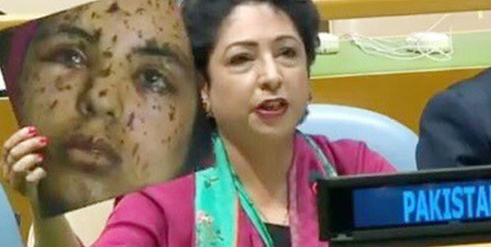 ವಿಶ್ವಸಂಸ್ಥೆಯ ಸಭೆಯಲ್ಲಿ ಭಾರತದ ವಿರುದ್ಧ ಆರೋಪಿಸಲು ‘ಪೆಲೆಟ್ ಗನ್ ಸಂತ್ರಸ್ತೆ’ಯ ನಕಲಿ ಚಿತ್ರ ತೋರಿಸಿದ ಪಾಕ್!