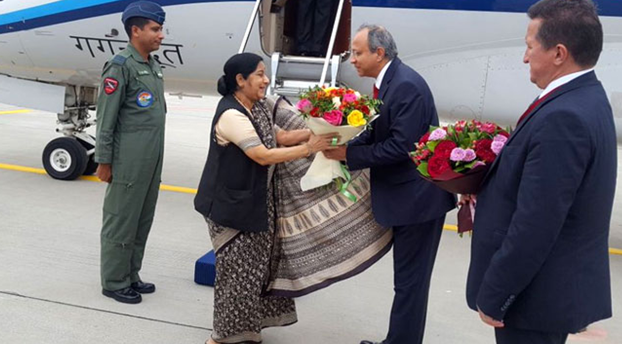 ವ್ಯಾಪಾರ ಸಮ್ಮೇಳನದಲ್ಲಿ ಭಾಗವಹಿಸಲು ರಶ್ಯದಲ್ಲಿ ಸುಶ್ಮಾ