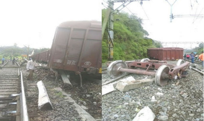 ಮಹಾರಾಷ್ಟ್ರ: ಹಳಿತಪ್ಪಿದ ಗೂಡ್ಸ್ ರೈಲಿನ ಬೋಗಿಗಳು