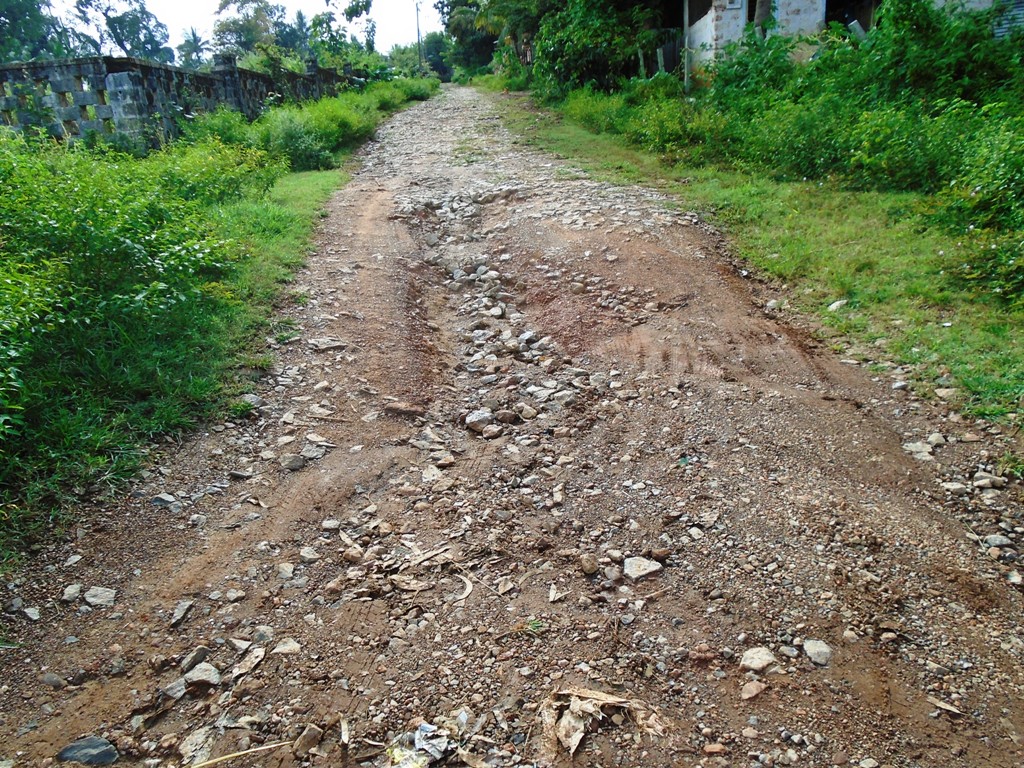 ರಸ್ತೆ ಡಾಂಬರೀಕರಣಕ್ಕೆ ಒತ್ತಾಯಿಸಿ ಮನವಿ