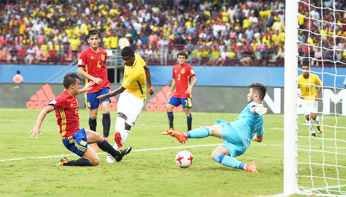 ಸ್ಪೇನ್‌ಗೆ ಸೋಲುಣಿಸಿದ ಬ್ರೆಝಿಲ್