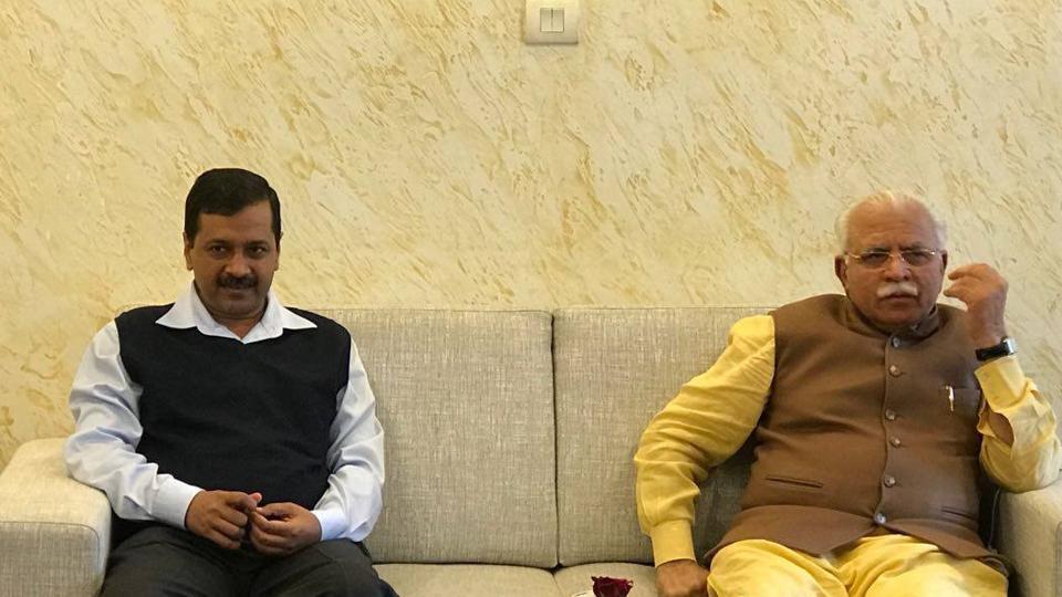 ಉತ್ತರಭಾರತದಲ್ಲಿ ವಾಯು ಮಾಲಿನ್ಯ: ಕೇಜ್ರಿವಾಲ್-ಖಟ್ಟರ್ ಮಾತುಕತೆ