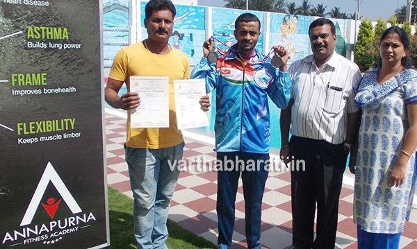 ರಾಷ್ಟ್ರೀಯ ಈಜು ಸ್ಪರ್ಧೆ: ಪ್ರಮೋದ್‍ಗೆ ಕಂಚಿನ ಪದಕ