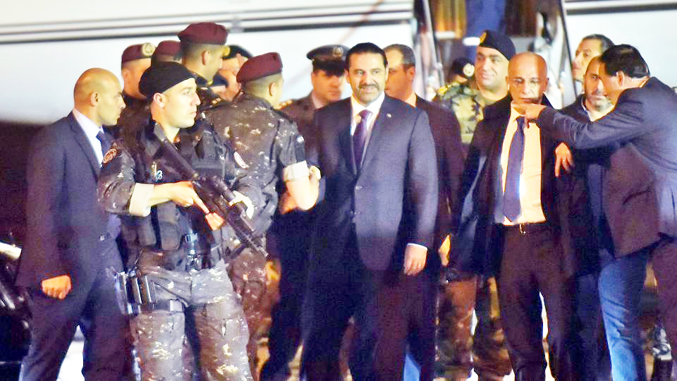 ಬೆರೂತ್‌ಗೆ ವಾಪಸಾದ ಹರೀರಿ