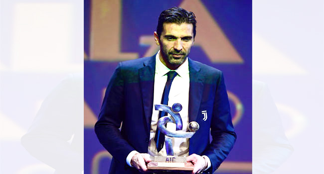 ಇಟಲಿ ಫುಟ್ಬಾಲ್ ದಂತಕತೆ ಬಫನ್‌ಗೆ ಶ್ರೇಷ್ಠ ಆಟಗಾರ ಪ್ರಶಸ್ತಿ