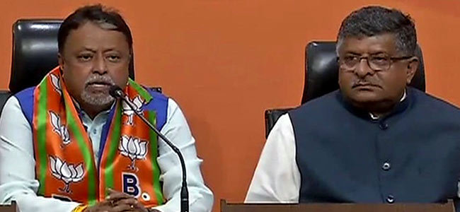 ಬಿಜೆಪಿ ಸೇರಿದ ಮುಕುಲ್ ರಾಯ್