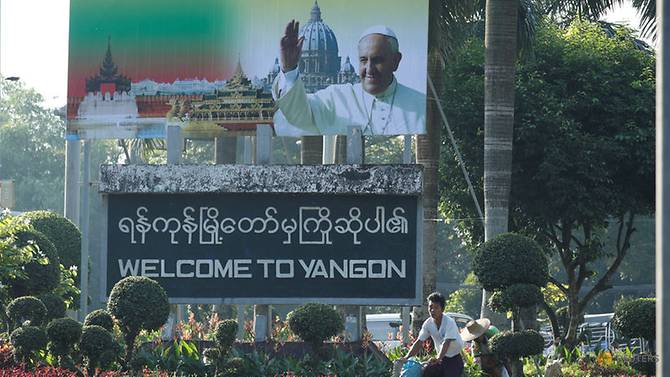 ಪೋಪ್ ಮ್ಯಾನ್ಮಾರ್ ಭೇಟಿ ಮುಕ್ತಾಯ