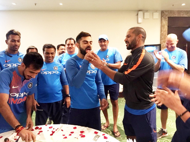 ಕೊಹ್ಲಿಗೆ 29ನೆ ಹುಟ್ಟು ಹಬ್ಬದ ಸಂಭ್ರಮ