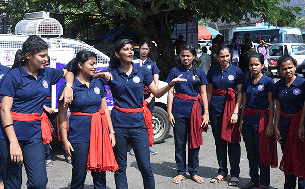 ಅಪರಾಧ ತಡೆ ಮಾಸಾಚರಣೆ ಅಂಗವಾಗಿ ಬೀದಿನಾಟಕ